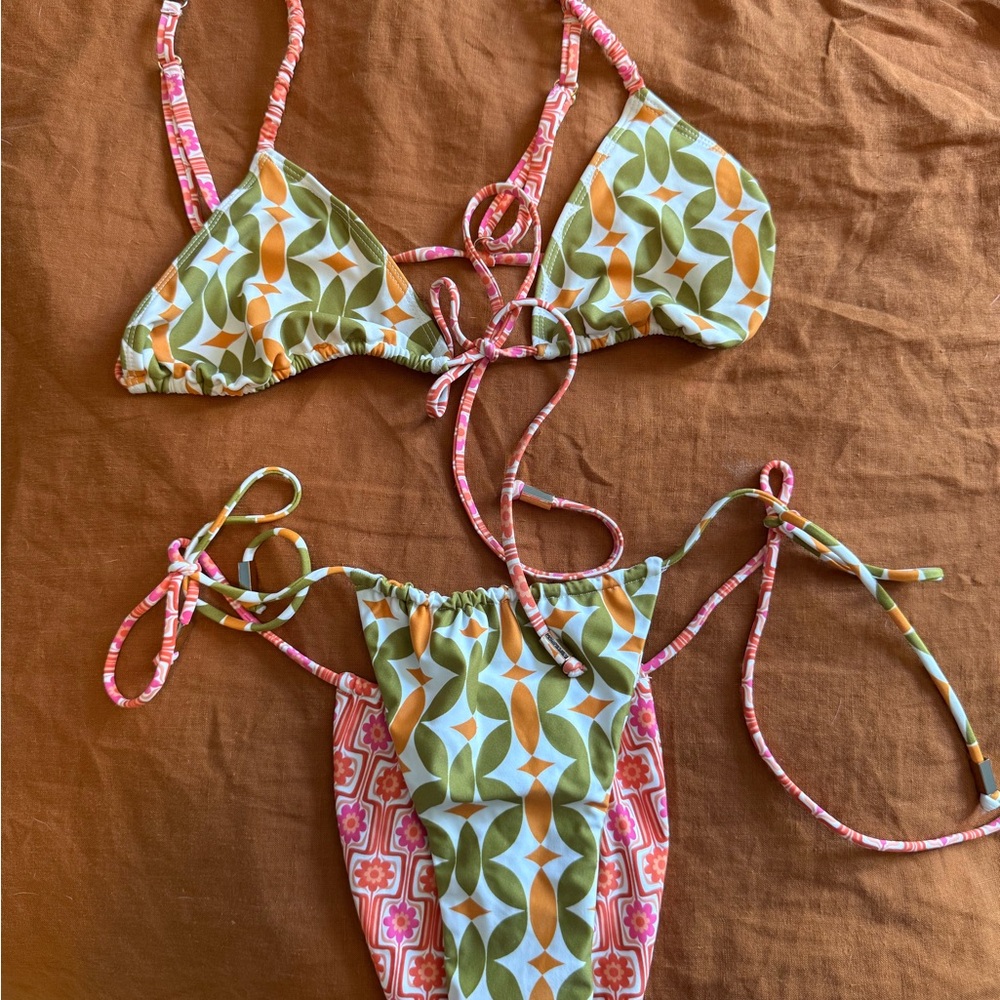 Juillet Geometric Print Bikini Set